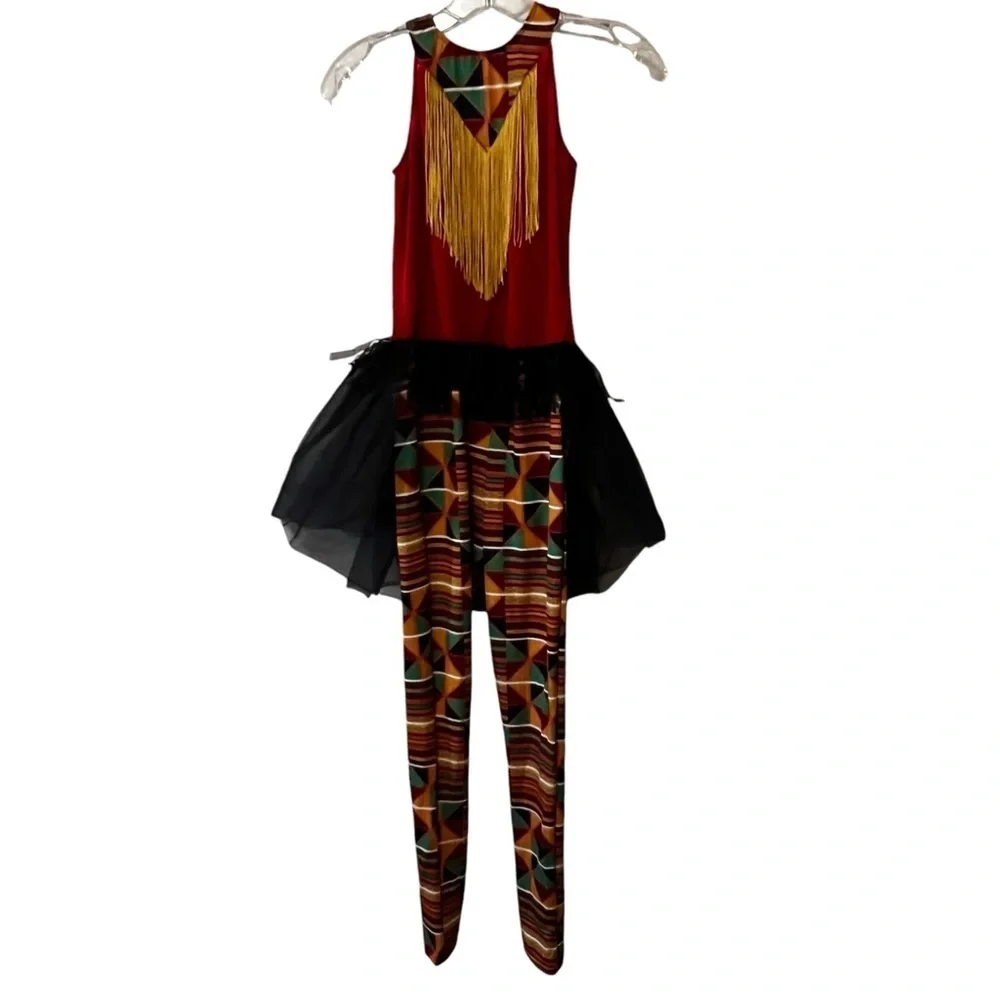 Revolution Dance Wear Jubilation Dance Costume Extra Large Child Safari